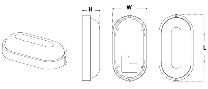 دیواری ۱۲ وات آبتین پارس شعاع طوس
